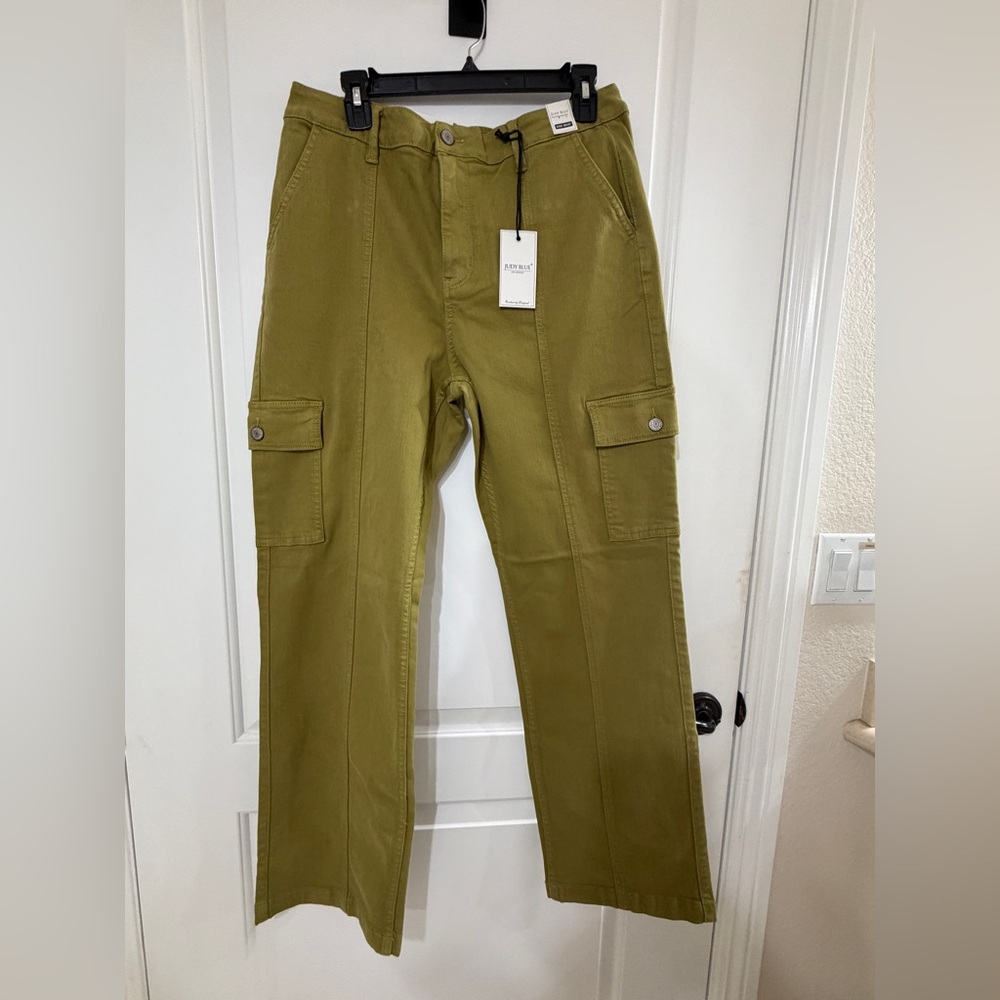 Judy Blue Matcha Green Cargo Pants